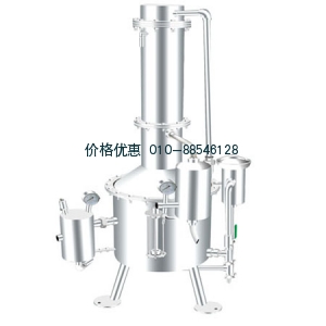 不锈钢塔式蒸汽重蒸馏水器SHZ32-400
