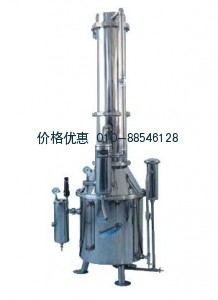 不锈钢塔式蒸汽重蒸馏水器TZ600